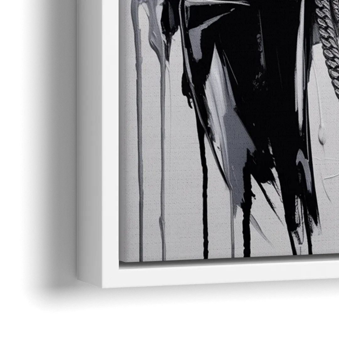 Star Light - Close-Up White Frame Canvas