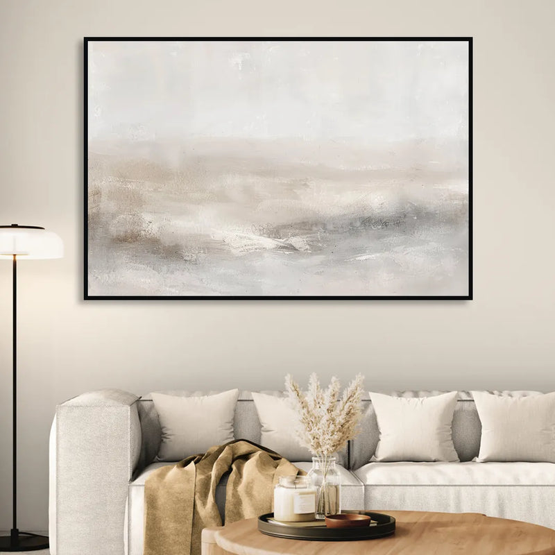 Stillness in Motion Sitting Room - Black Canvas Wall Art