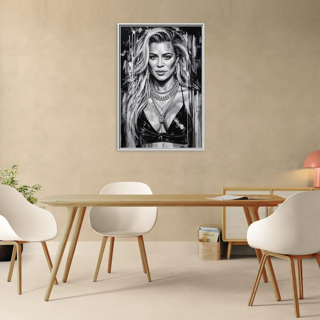 Strong Soul - Living Room White Frame Canvas