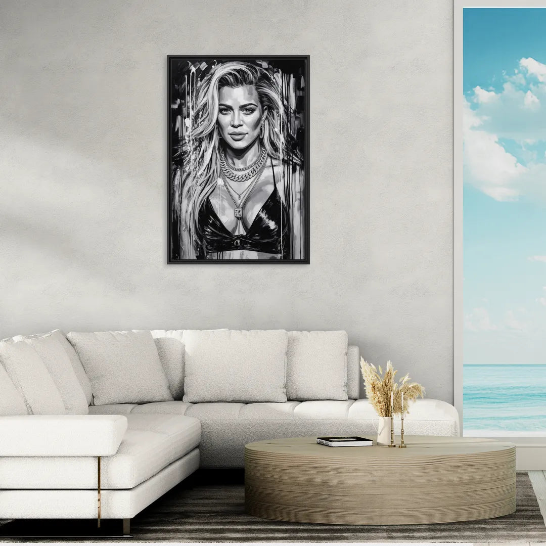 Strong Soul - Living Room Black Frame Canvas
