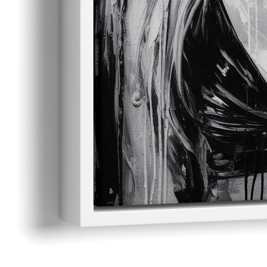 Strong Soul - Close-Up White Frame Canvas
