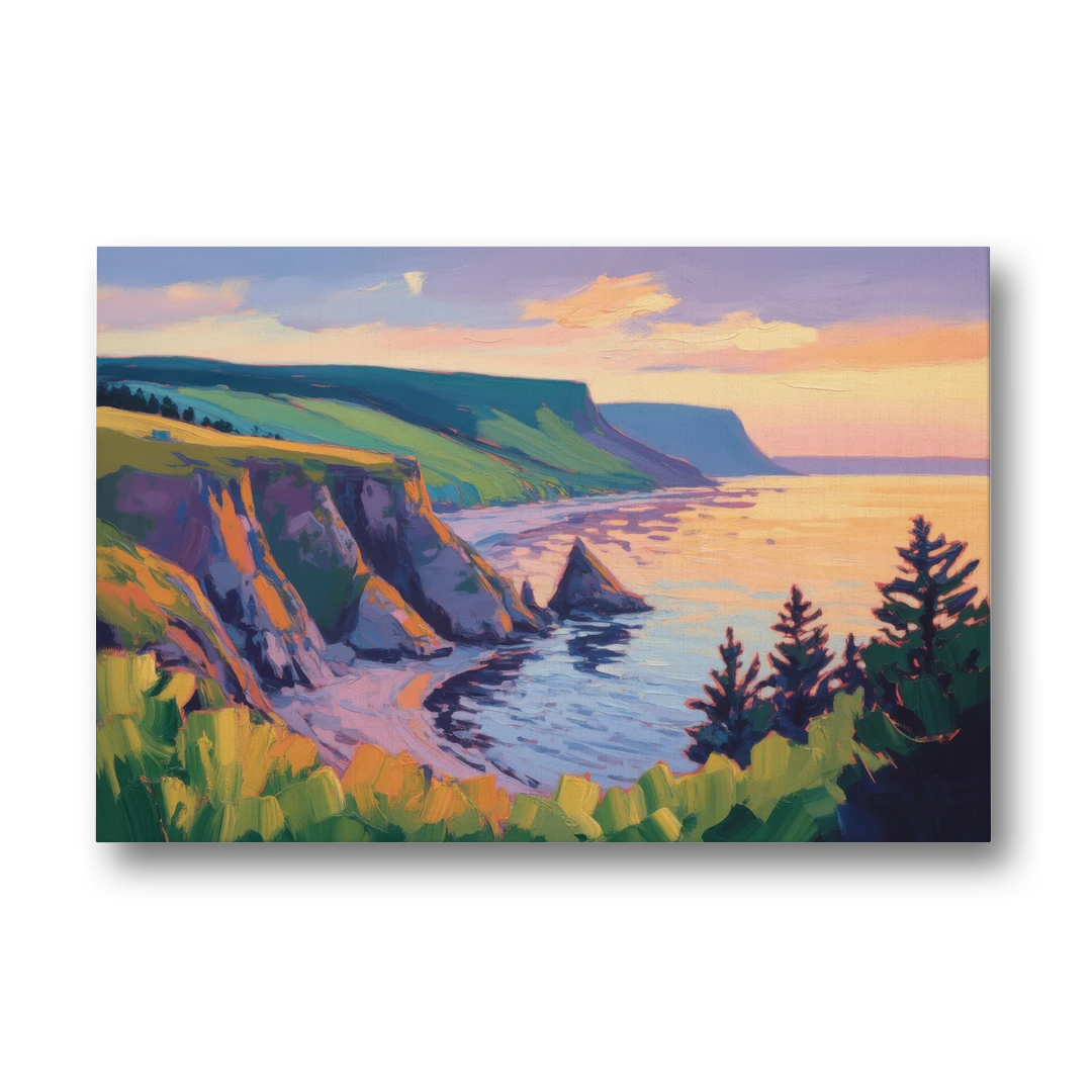 Sunset Over Cape Breton - Canvas Wall Art - Front