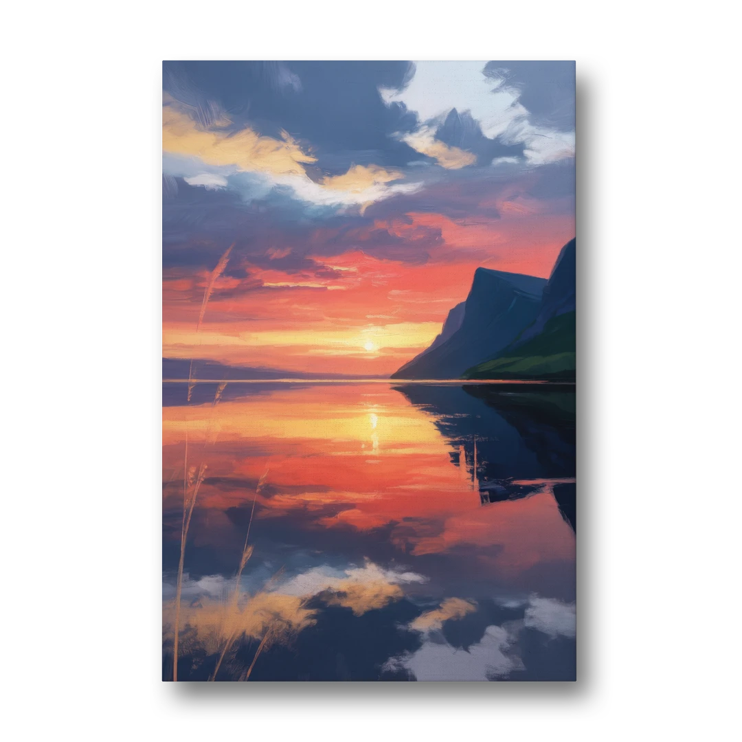 Sunset Over Gros Morne - Canvas Wall Art - Front