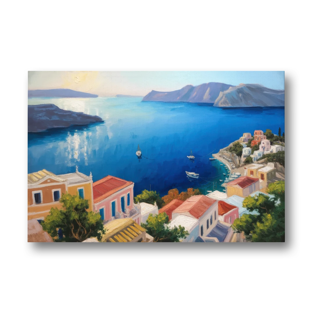 Symi Island Escape - Canvas Wall Art - Front