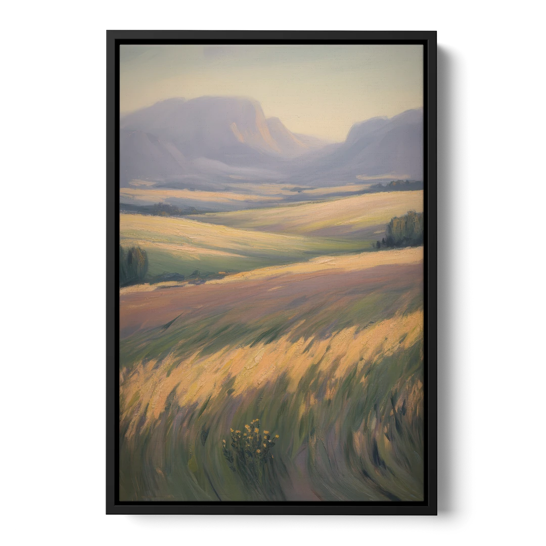 Tablelands Vista - Black Framed Canvas Wall Art - Front