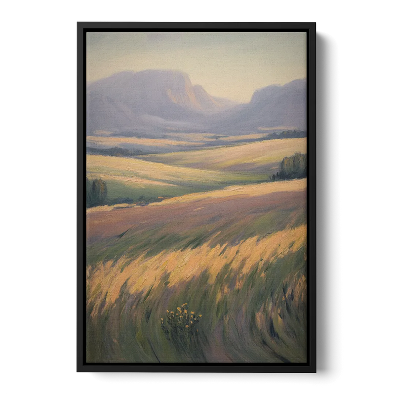 Tablelands Vista Front - Black Canvas Wall Art