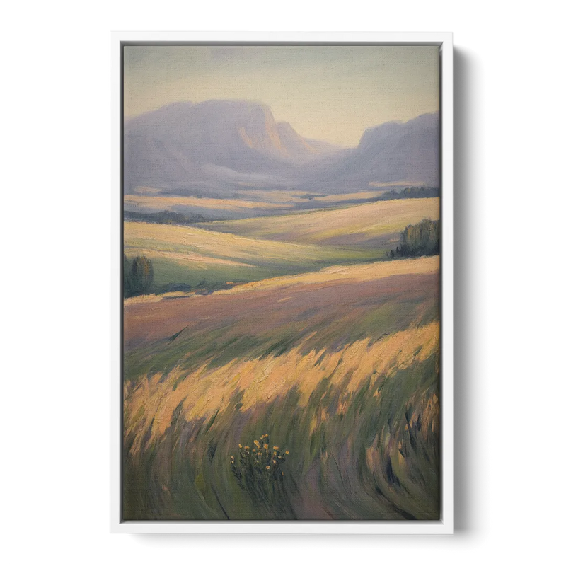 Tablelands Vista Front - White Canvas Wall Art