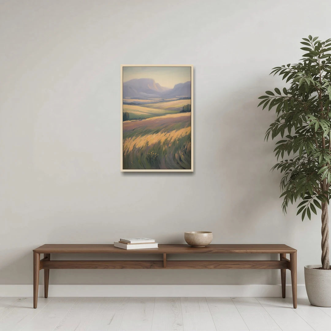 Tablelands Vista - Oak Framed Canvas Wall Art - Coffee Table - 20x30