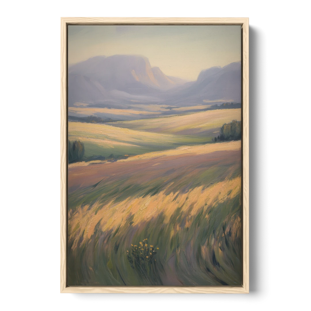 Tablelands Vista - Oak Framed Canvas Wall Art - Front