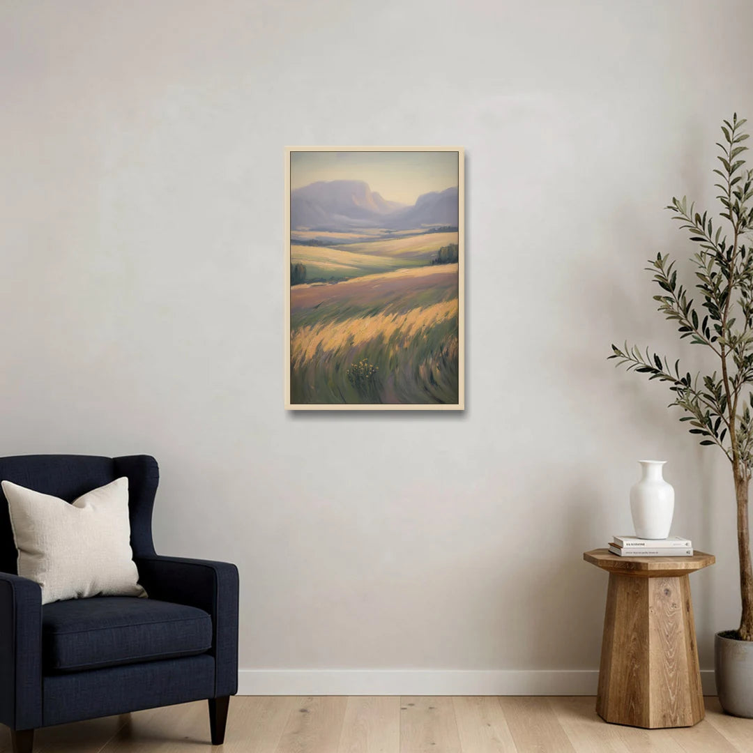 Tablelands Vista - Oak Framed Canvas Wall Art - Sofa - 20x30