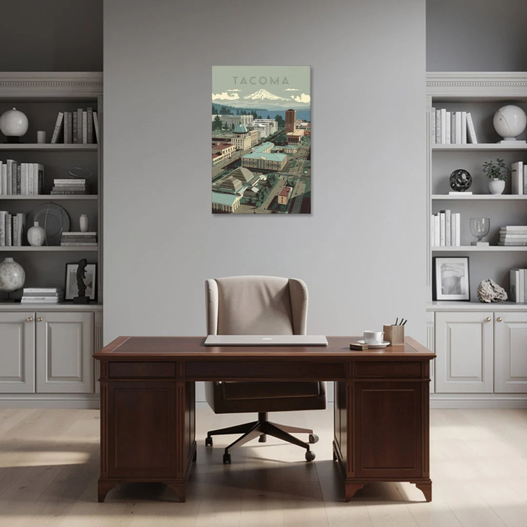 Tacoma Historic Landmarks - Canvas Wall Art - Office - 24x36