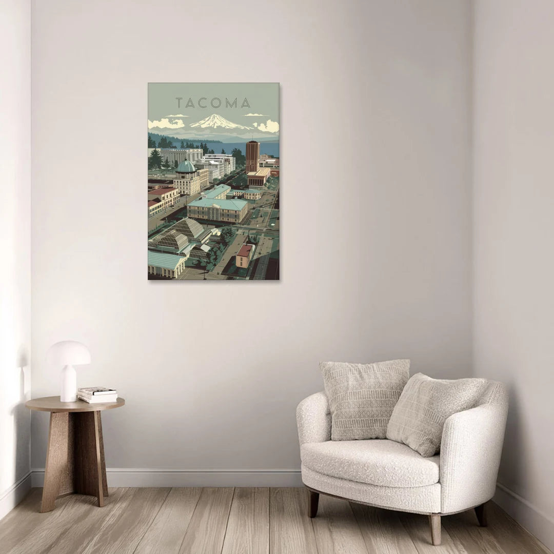Tacoma Historic Landmarks - Canvas Wall Art - Sofa - 24x36