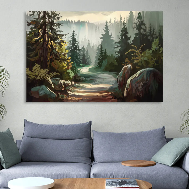 Tacoma Pacific Northwest Beauty Sitting Room - Canvas Wall Art