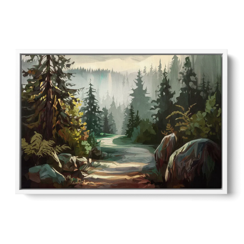 Tacoma Pacific Northwest Beauty Front - White Canvas Wall Art