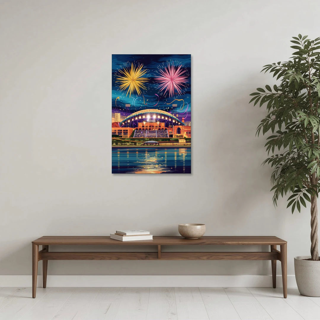Tacoma Stadium Celebration - Canvas Wall Art - Coffee Table - 24x36