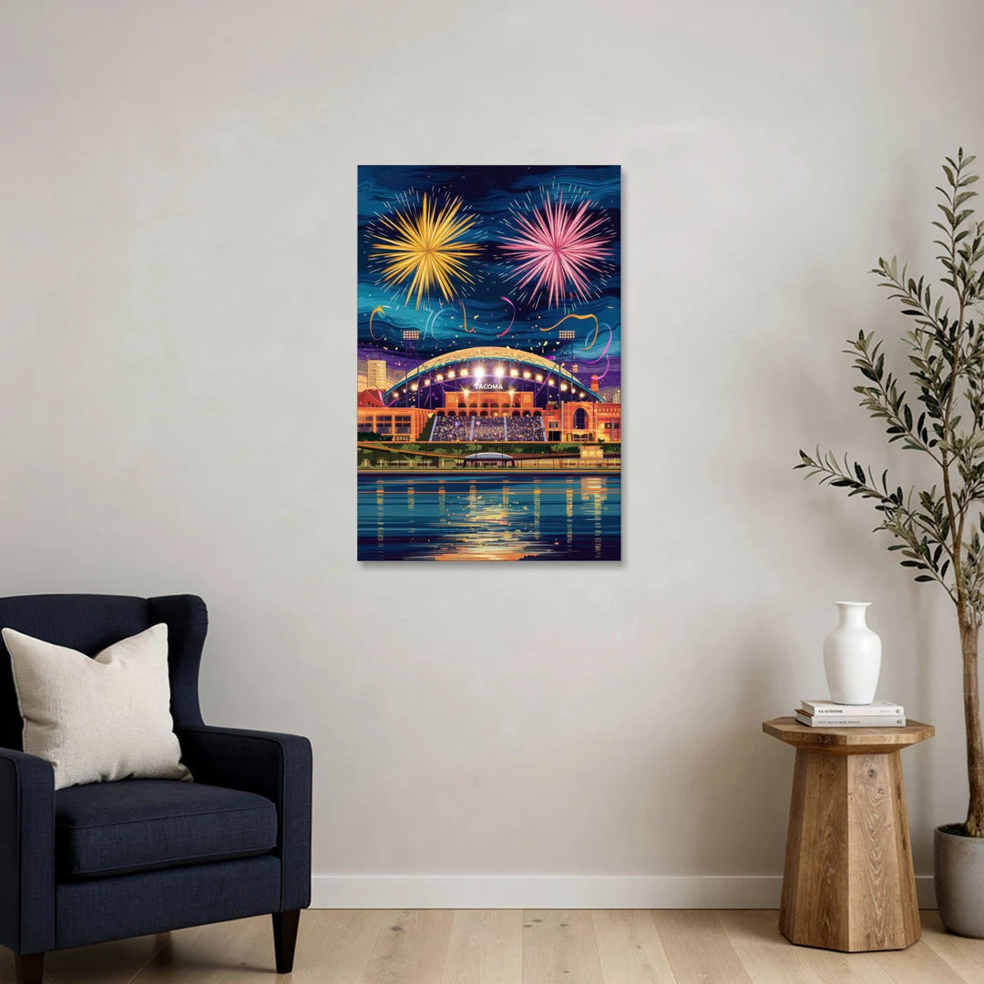 Tacoma Stadium Celebration - Canvas Wall Art - Sofa - 24x36