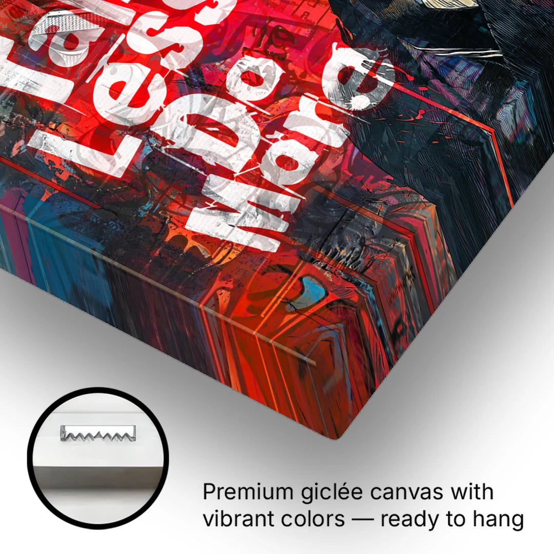 Talk Less Do More - Canvas Wall Art - Gallery Wrap Corner