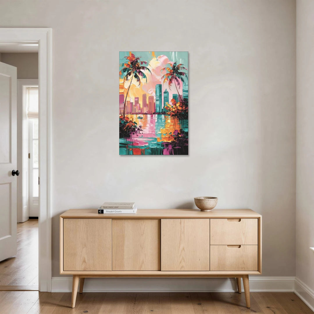 Tampa Bay Coastal Charm - Canvas Wall Art - Coffee Table - 24x36
