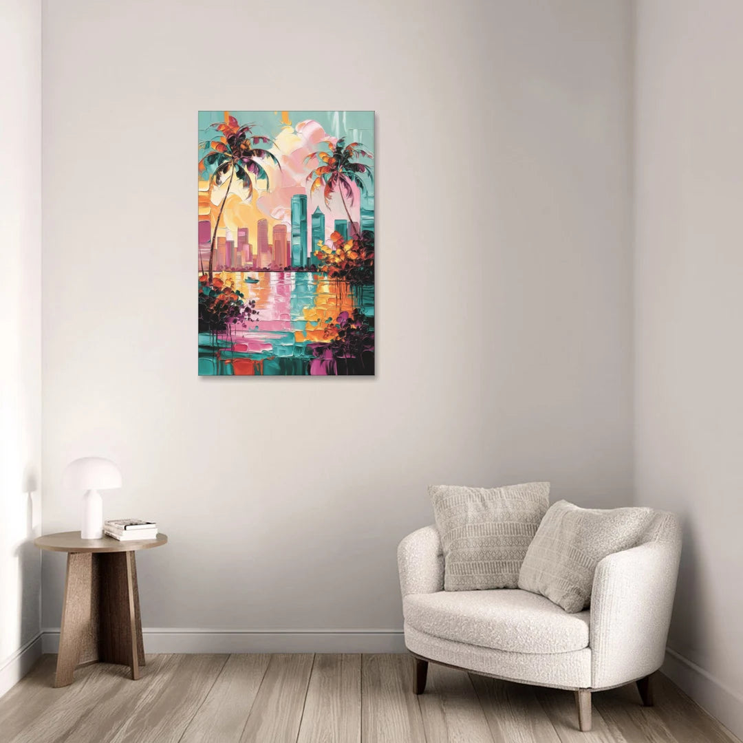 Tampa Bay Coastal Charm - Canvas Wall Art - Sofa - 24x36