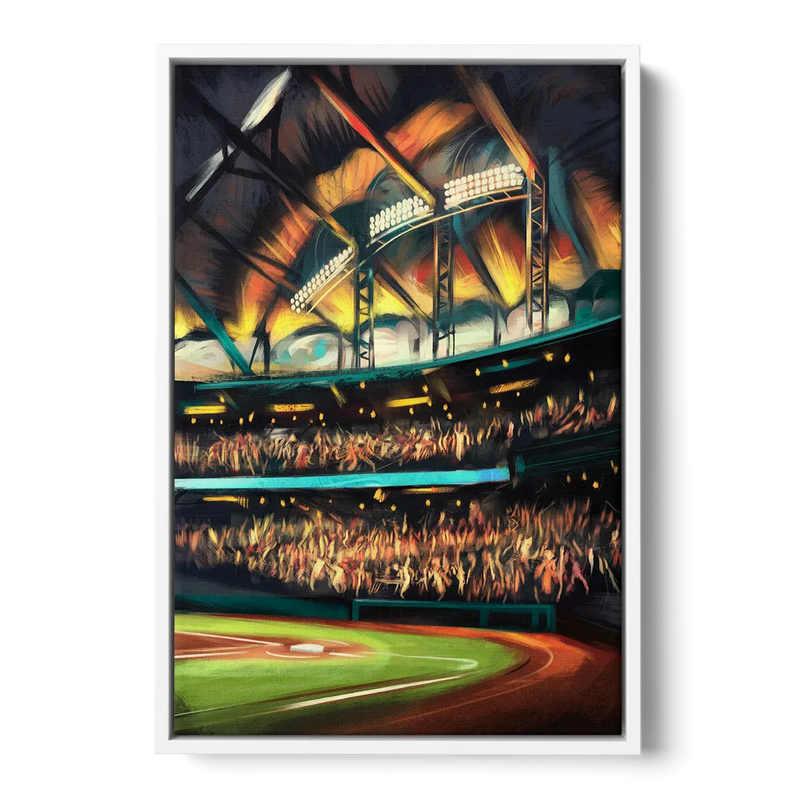 Tampa Bay Rays Game Day Energy Front - White Canvas Wall Art