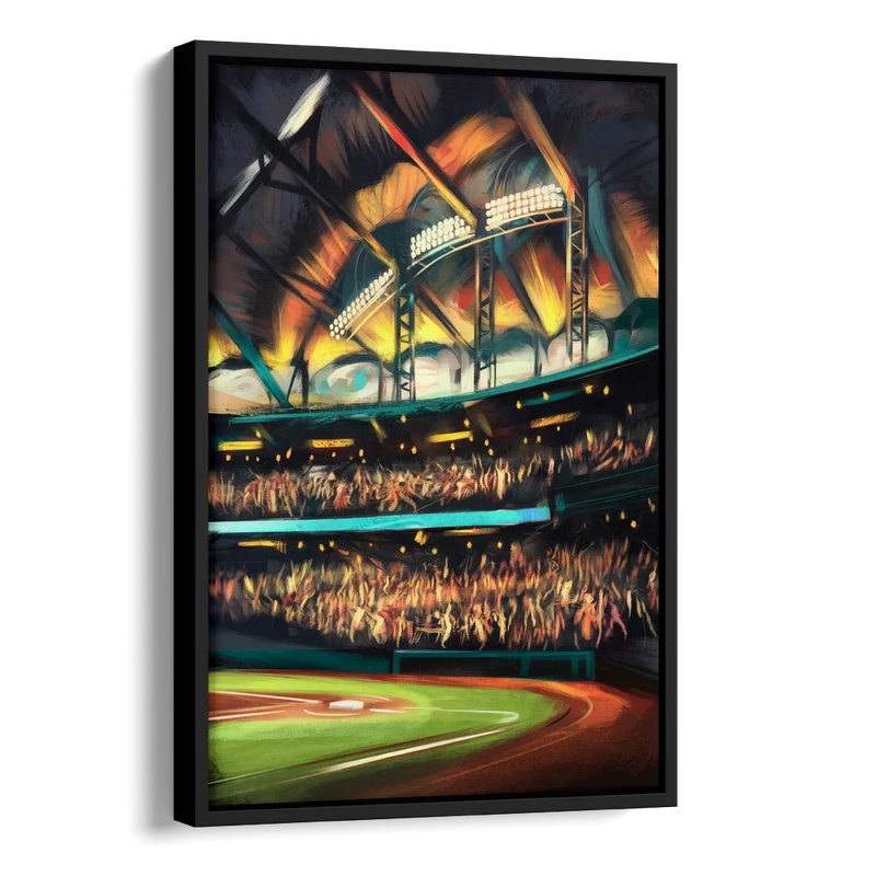 Tampa Bay Rays Game Day Energy Side - Black Canvas Wall Art