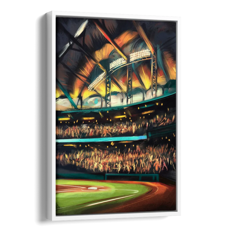 Tampa Bay Rays Game Day Energy Side - White Canvas Wall Art