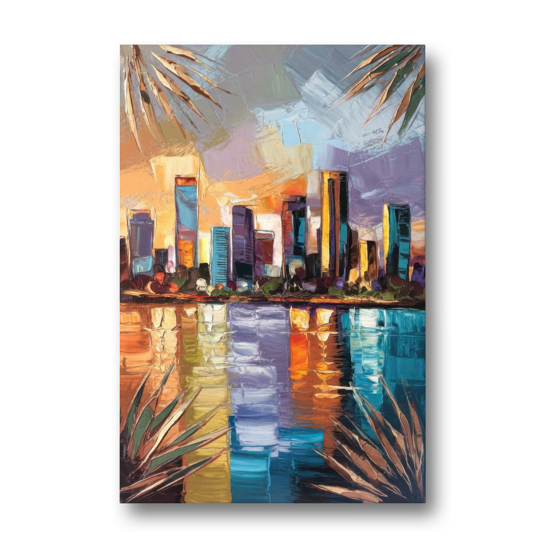 Tampa Downtown Harbor - Canvas Wall Art - Front