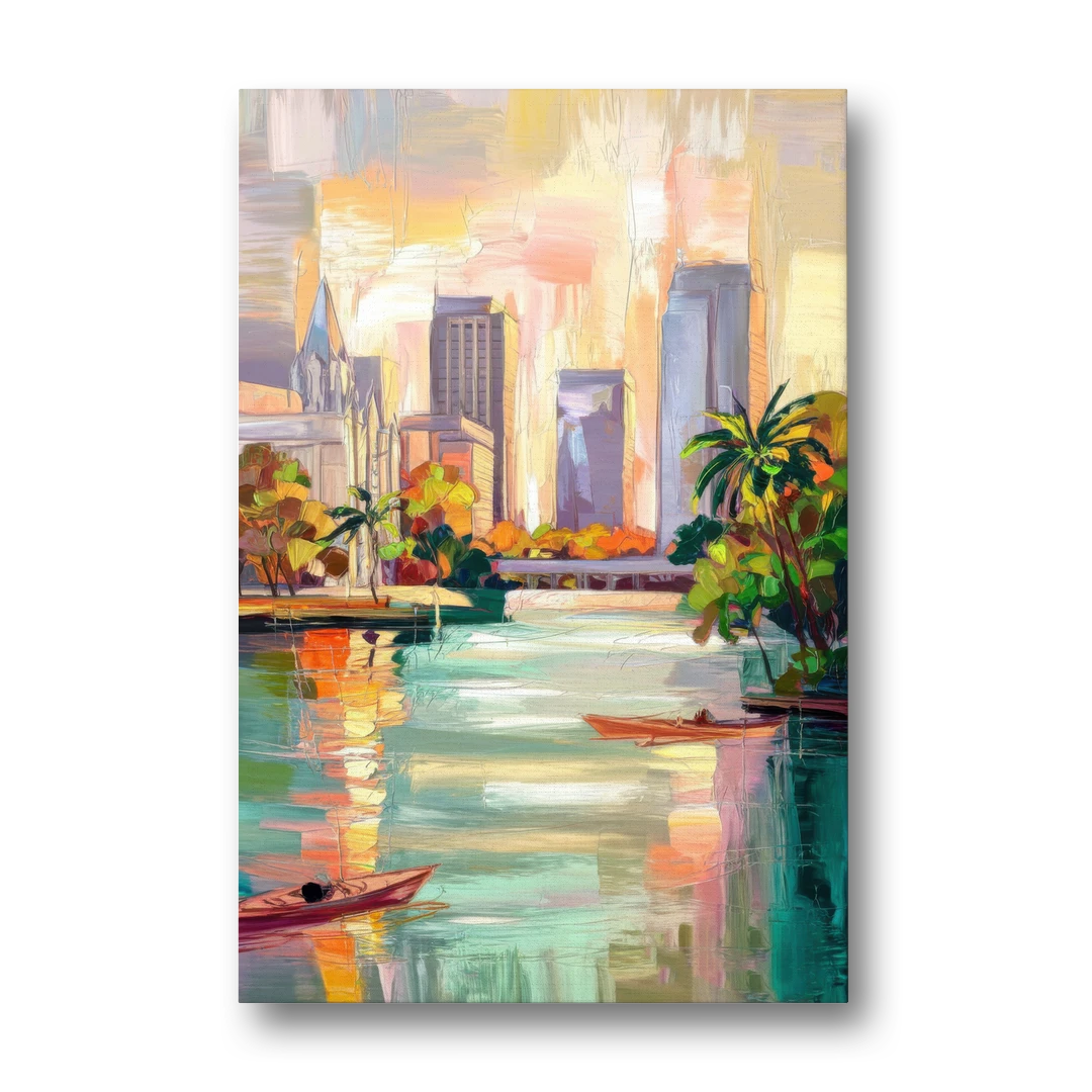 Tampa University Campus Vibes - Canvas Wall Art - Front