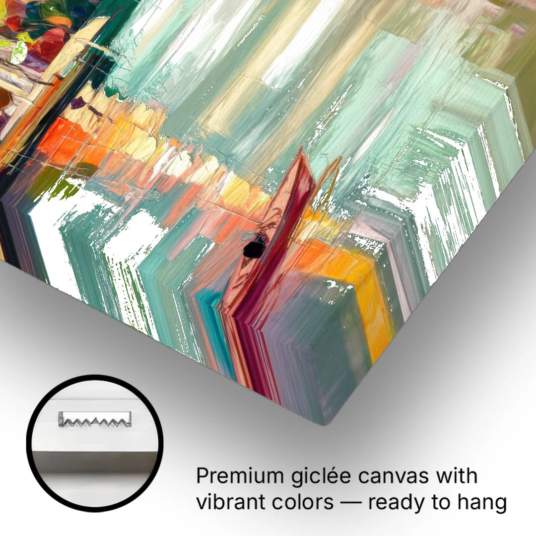 Tampa University Campus Vibes - Canvas Wall Art - Gallery Wrap Corner