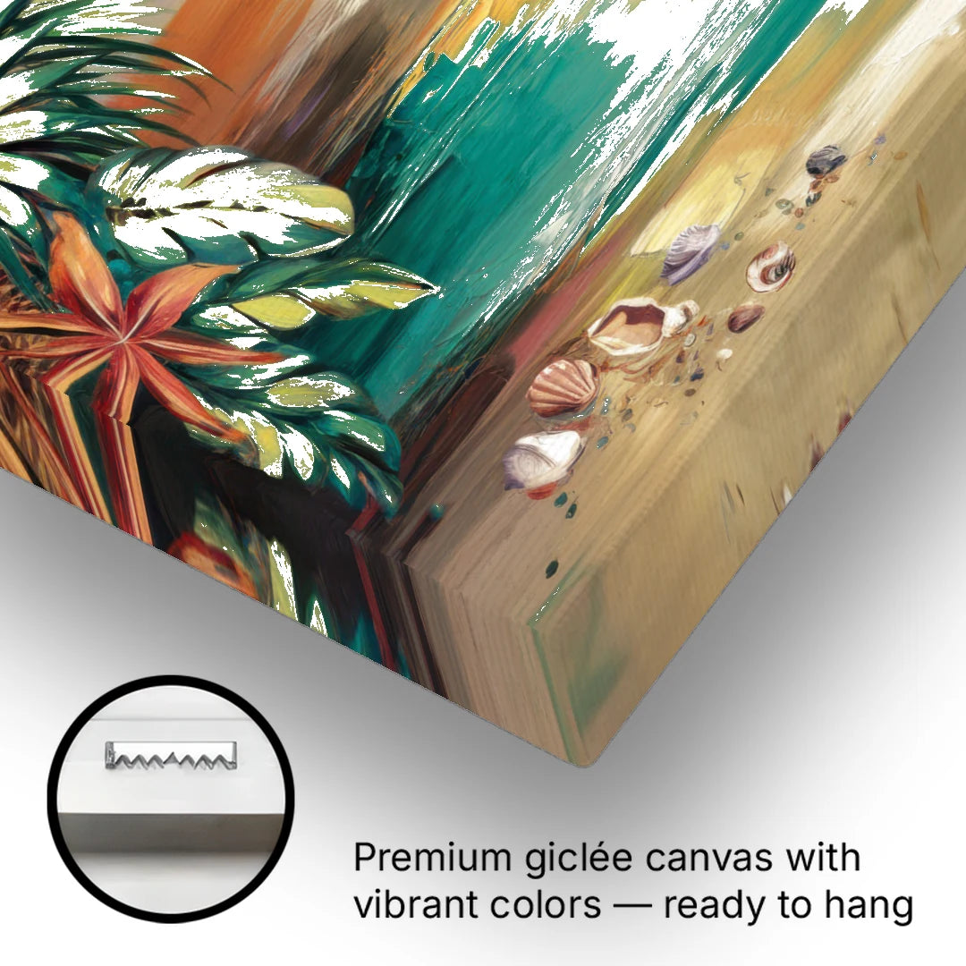Tampa Waterfront Serenity - Canvas Wall Art - Gallery Wrap Corner