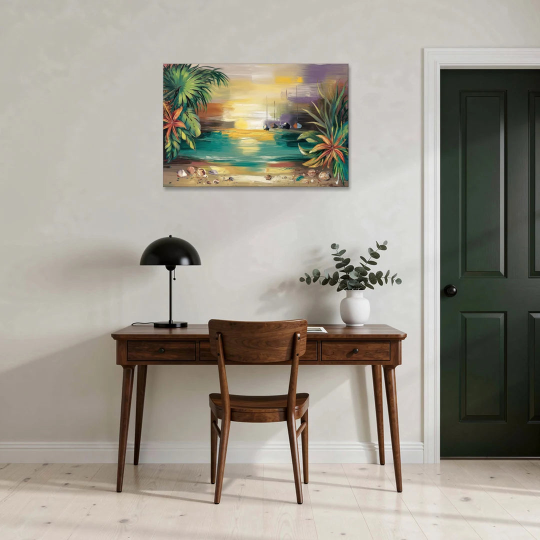 Tampa Waterfront Serenity - Canvas Wall Art - Office - 36x24