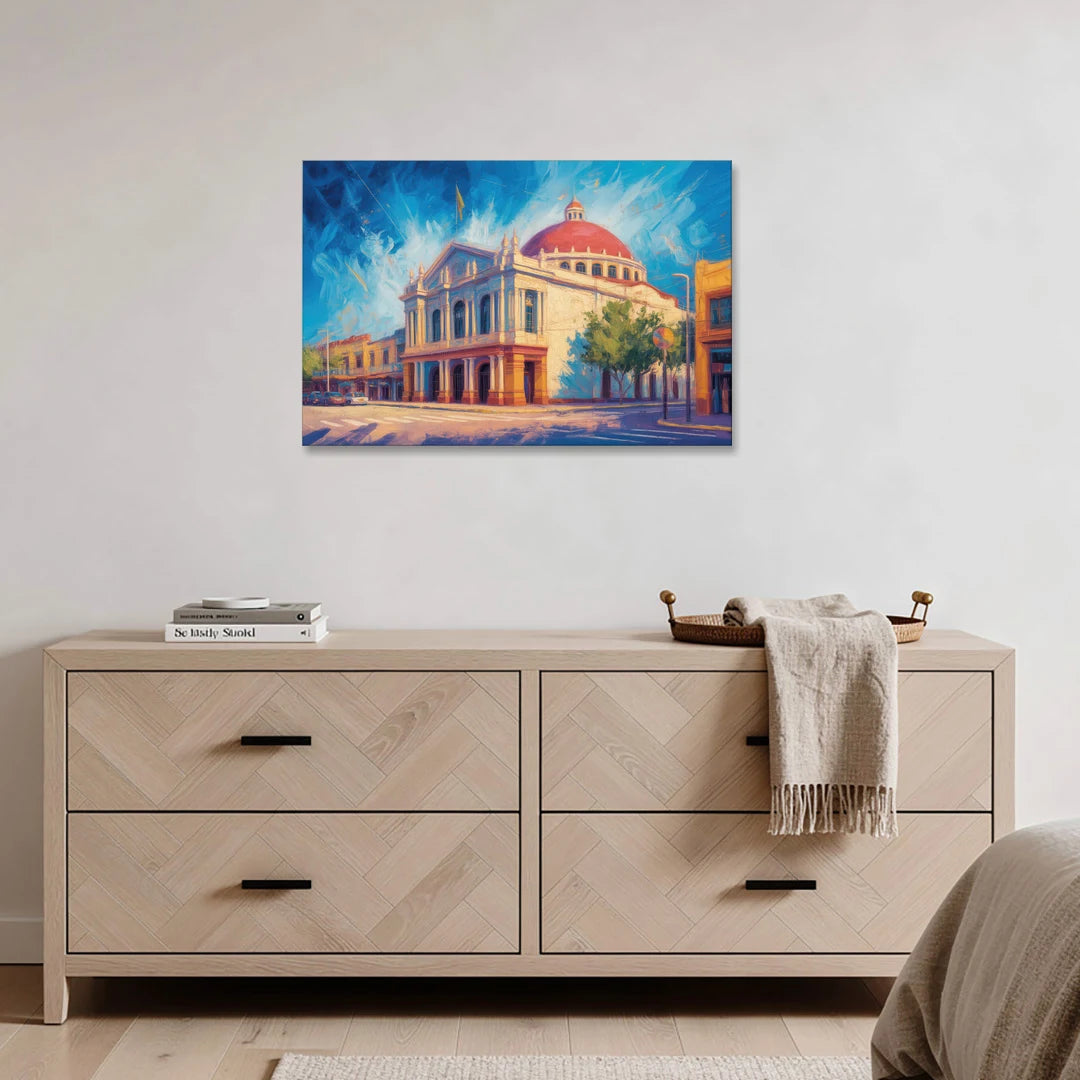 Teatro Macedonio Alcalá - Canvas Wall Art - Coffee Table - 36x24