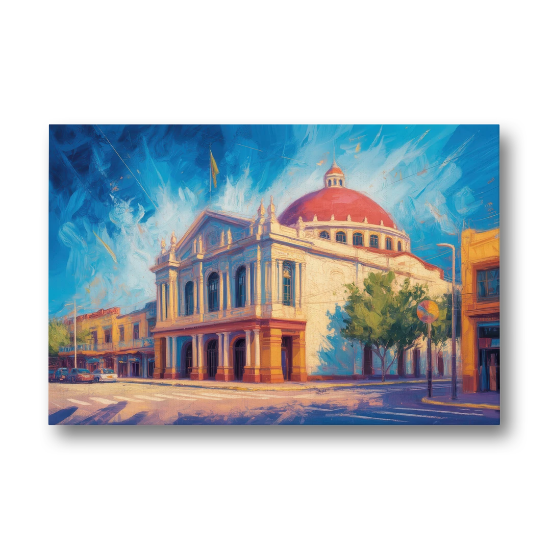 Teatro Macedonio Alcalá - Canvas Wall Art - Front