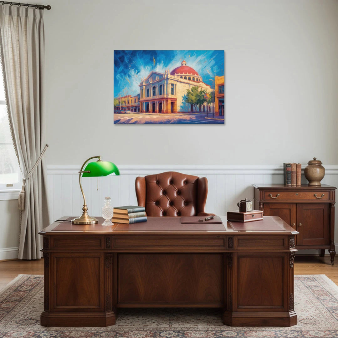 Teatro Macedonio Alcalá - Canvas Wall Art - Office - 36x24