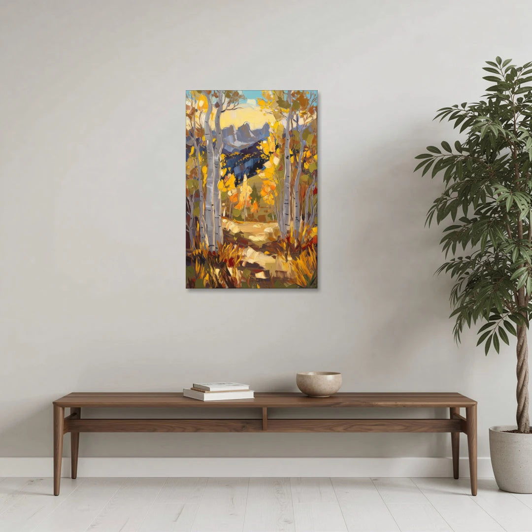 Telluride Autumn Aspen Forest - Canvas Wall Art - Coffee Table - 24x36