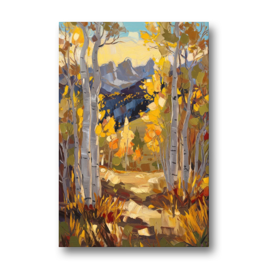 Telluride Autumn Aspen Forest - Canvas Wall Art - Front