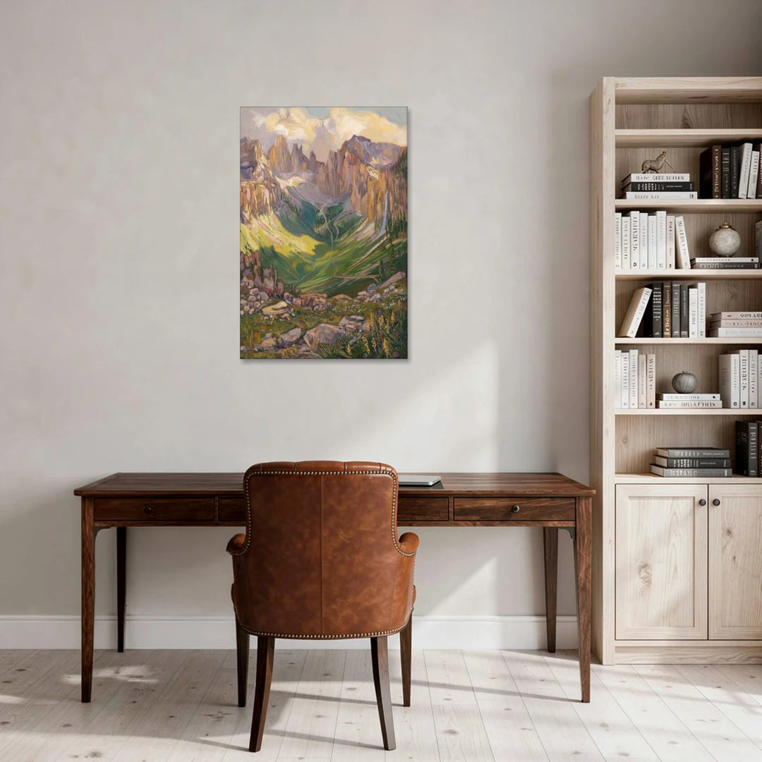 Telluride Rocky Mountain Peaks - Canvas Wall Art - Office - 24x36