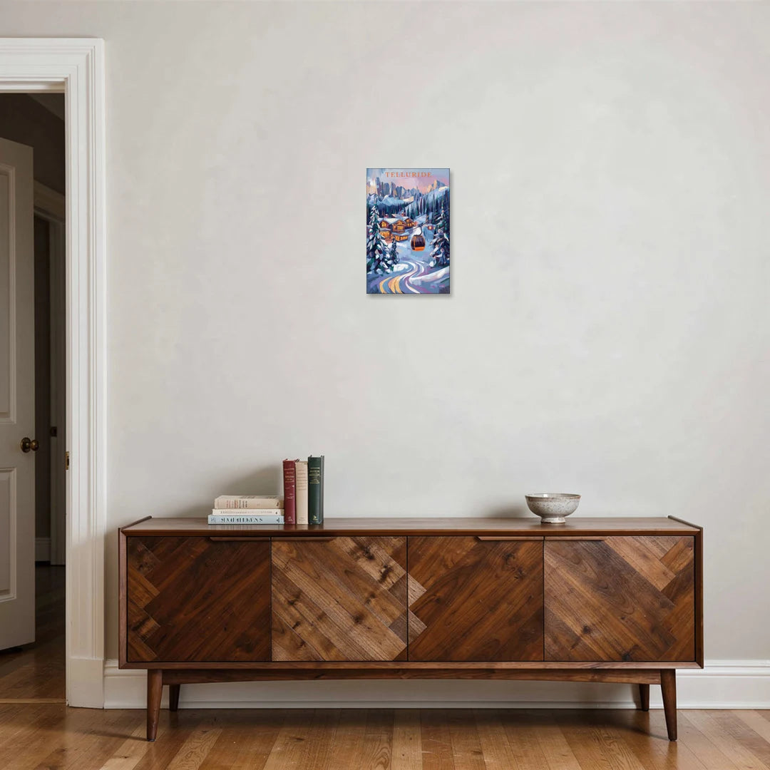 Telluride Winter Wonderland - Canvas Wall Art - Coffee Table - 12x18