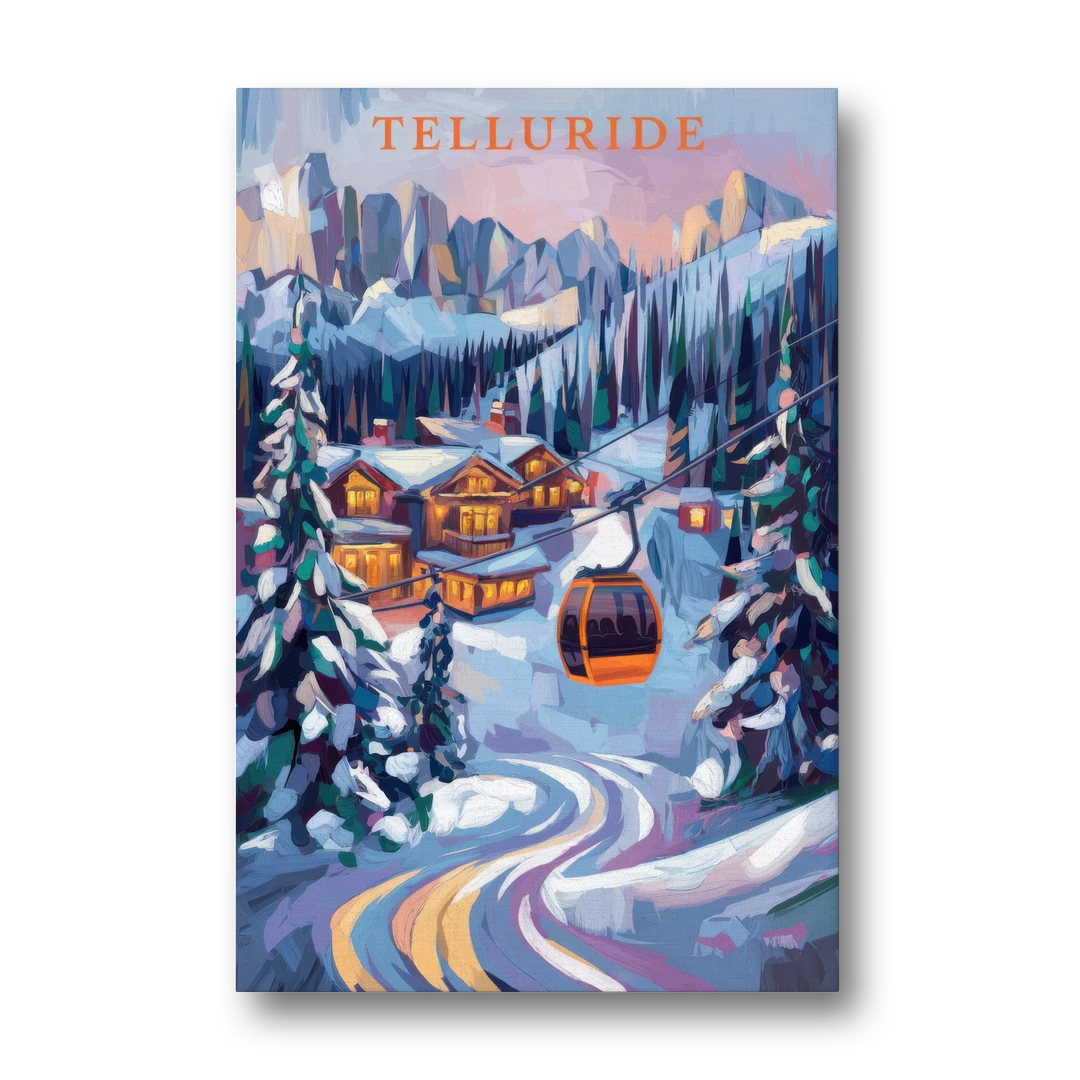 Telluride Winter Wonderland - Canvas Wall Art - Front