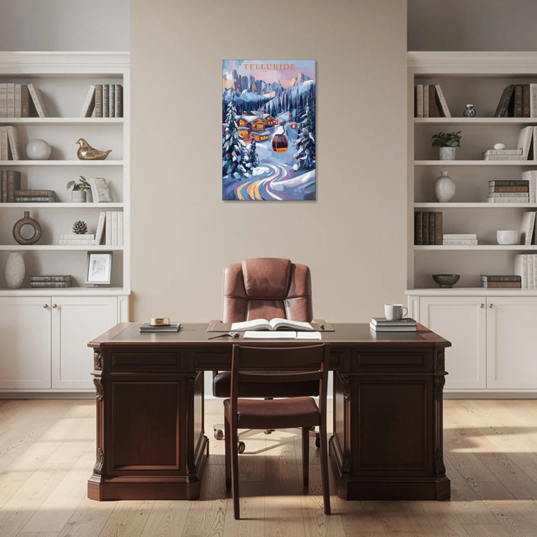 Telluride Winter Wonderland - Canvas Wall Art - Office - 24x36