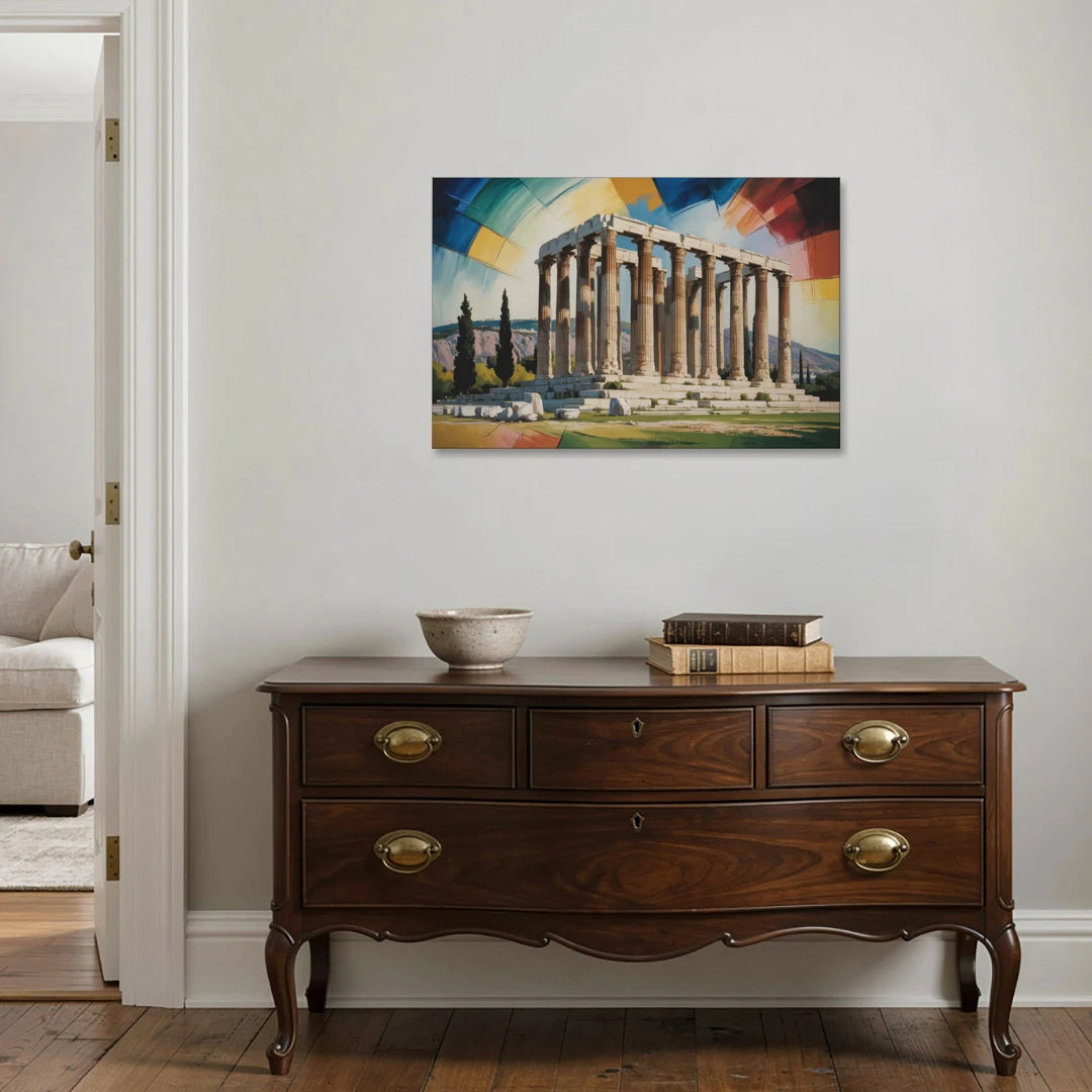 Temple of Olympian Zeus - Canvas Wall Art - Coffee Table - 36x24
