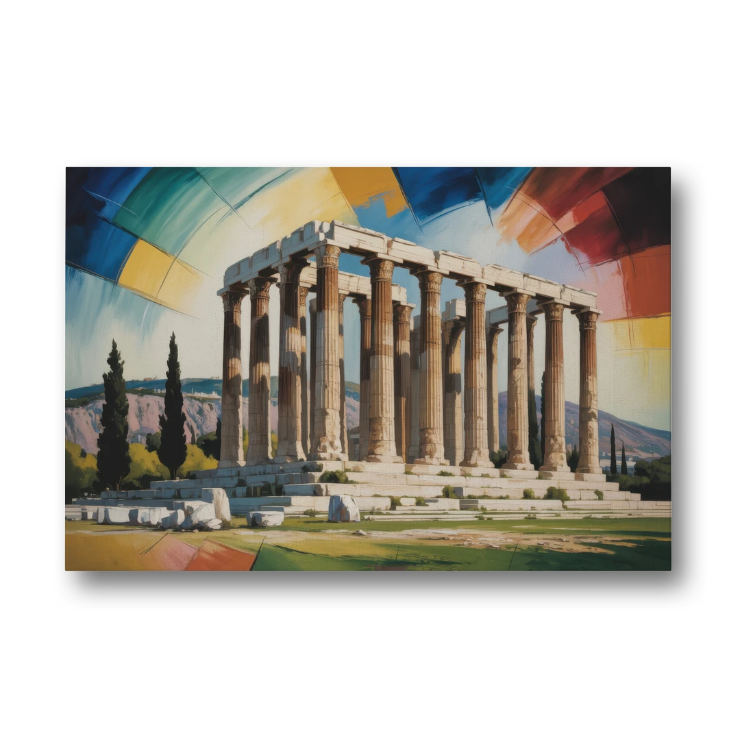 Temple of Olympian Zeus - Canvas Wall Art - Front