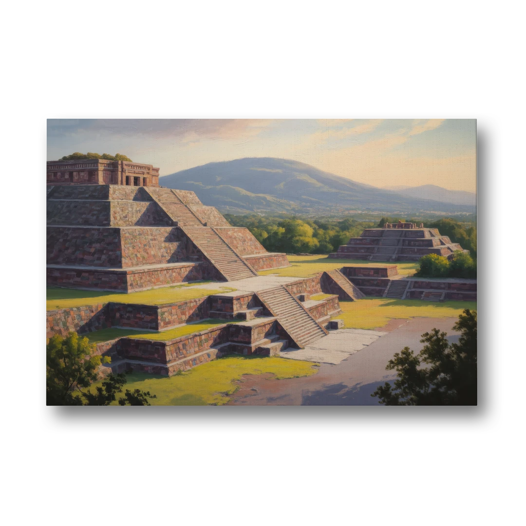 Temple of Quetzalcoatl - Canvas Wall Art - Front