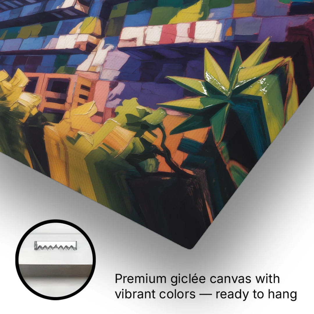 Templo Mayor Ruins - Canvas Wall Art - Gallery Wrap Corner