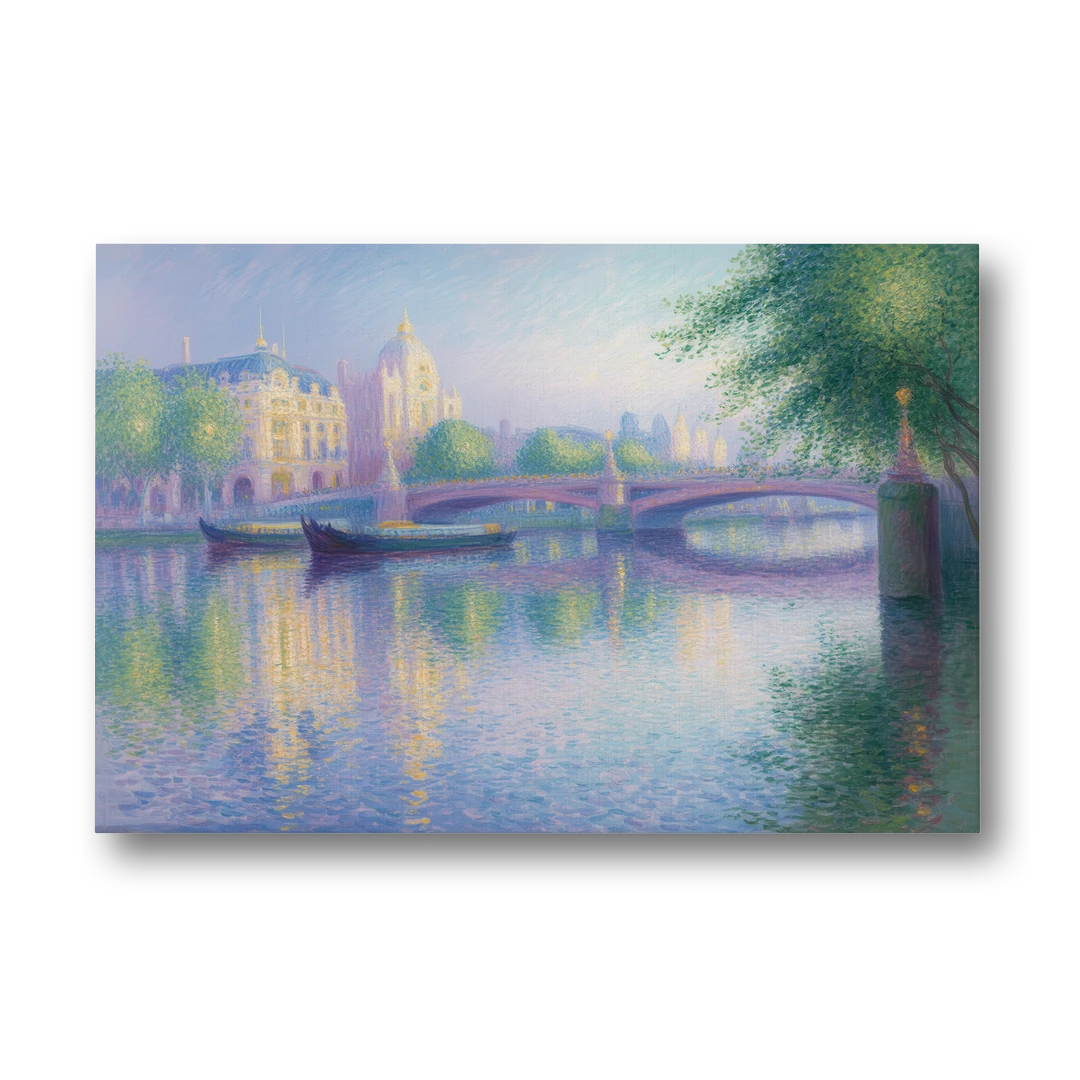 Thames Reflections - Canvas Wall Art - Front