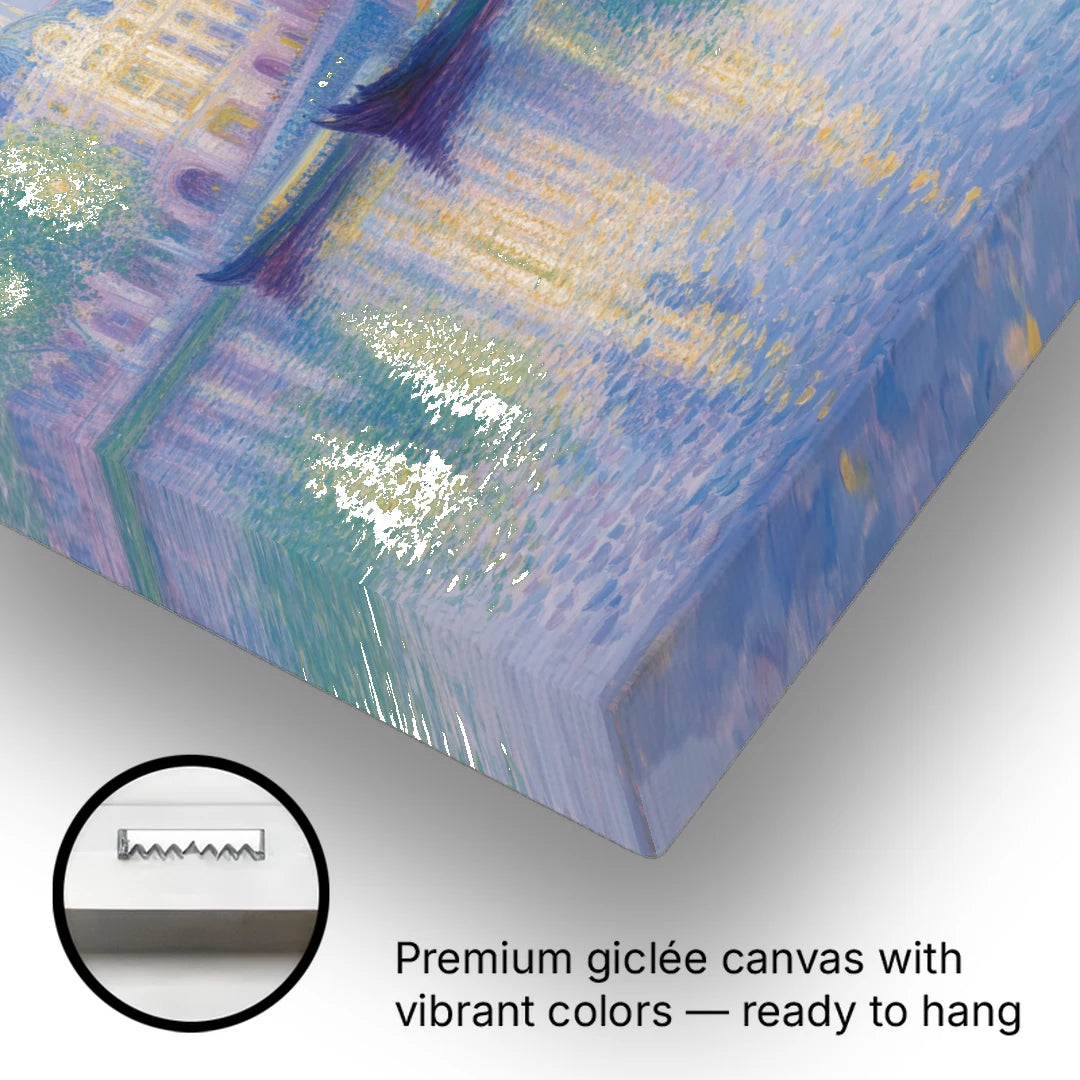 Thames Reflections - Canvas Wall Art - Gallery Wrap Corner