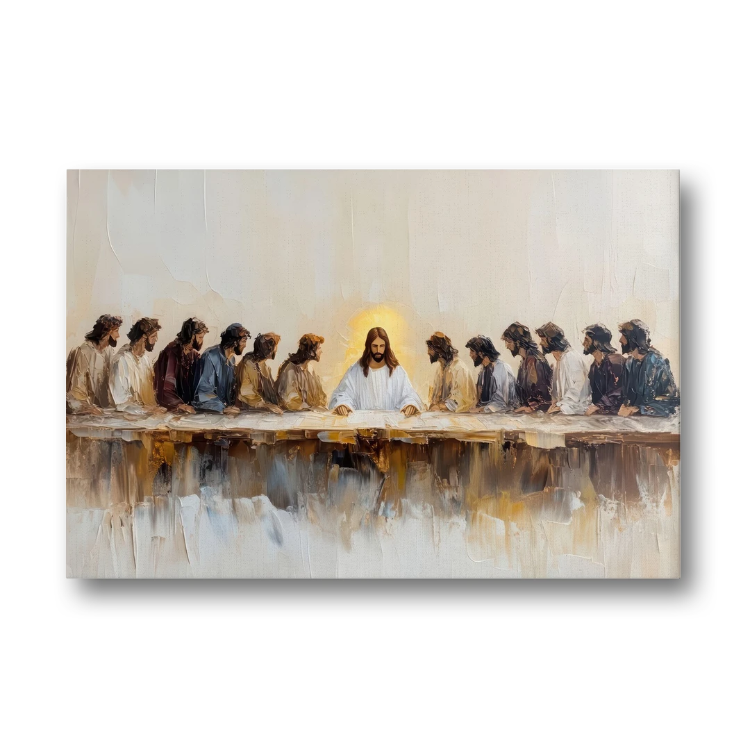 The Last Supper Modern Christian - Canvas Wall Art - Front