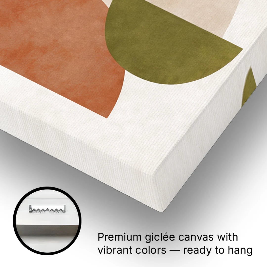 The Modern Composition - Canvas Wall Art - Gallery Wrap Corner