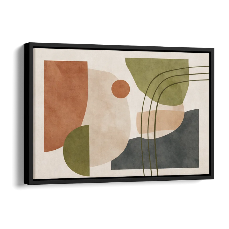 The Modern Composition Side - Black Canvas Wall Art