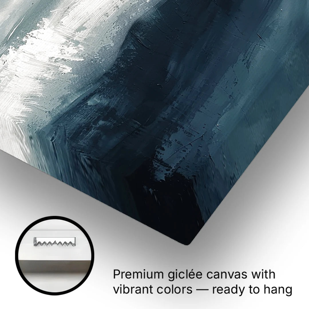 The Wave Breathes - Canvas Wall Art - Gallery Wrap Corner
